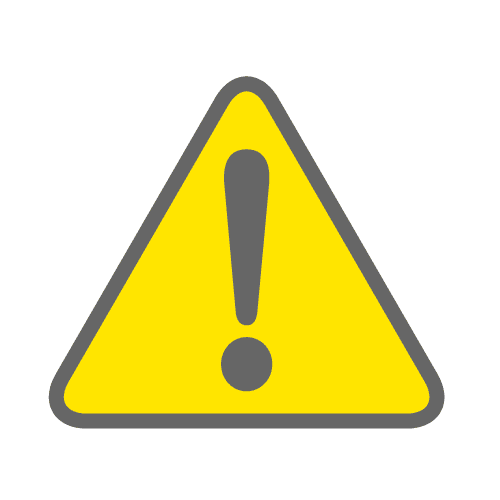 画像:注意のイメージ