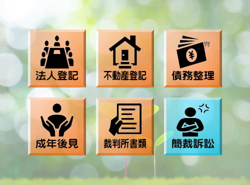 画像：業務メニュー